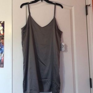 NWT Gray Slip Dress